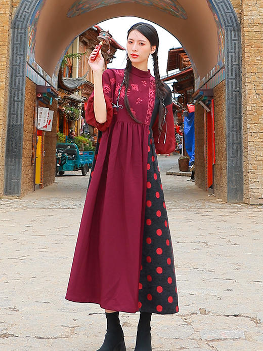 孤凰一舞灯笼袖连衣裙 | 版型有特色 遮肉显瘦 |现货加急发 商品图2