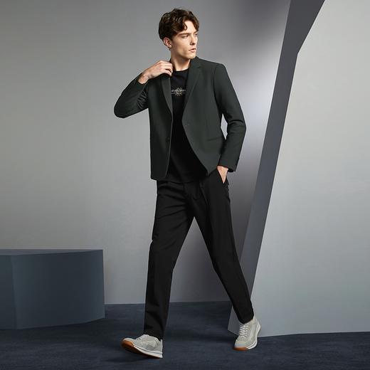 柒牌男西装秋冬新款商务休闲石墨烯弹力针织单西修身西服外套	125C70040 商品图3