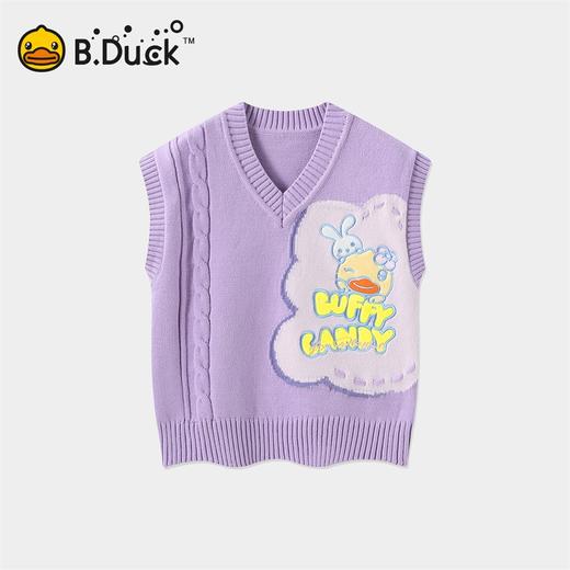B.DUCK小黄鸭童装春秋背心针织衫毛衣105-150 FF1512080A 商品图0