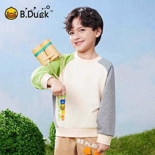 B.DUCK小黄鸭童装春秋圆领卫衣105-150 BF1508088 商品图0