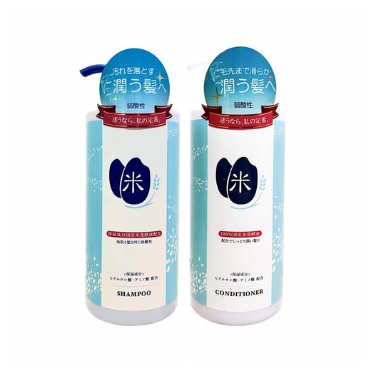 日本私定番大米洗发水/护发素600ml 修护受损发质深层滋养117813/117814 商品图0