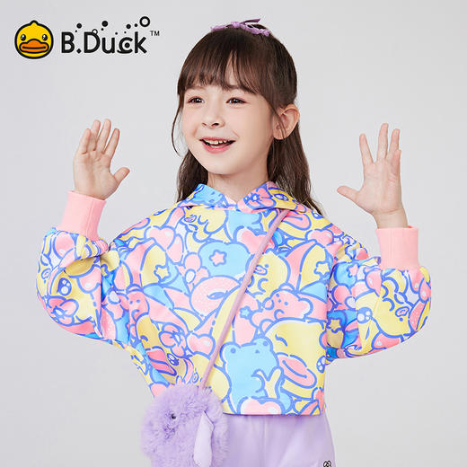 B.DUCK小黄鸭童装春秋带帽卫衣105-150 FF1508081 商品图2