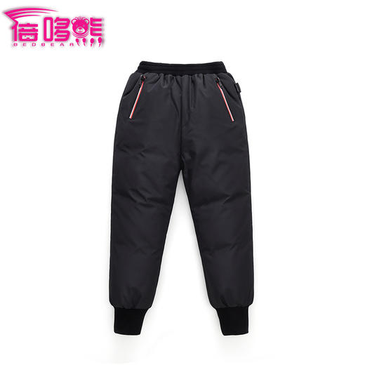 【精选上等白鸭绒】新款中小童休闲裤 男女童休闲裤子 时尚加厚保暖儿童羽绒裤 商品图3