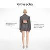 lost in echo2024春季新款设计师品牌背部镂空西装西装拉链短裤女 商品缩略图1