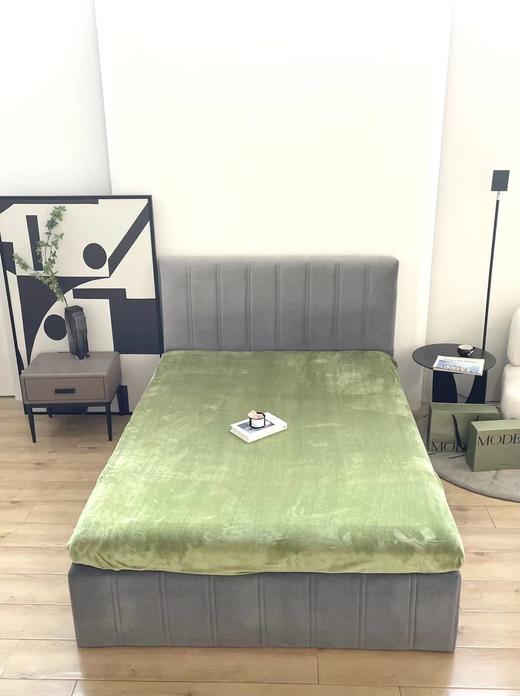 自然醒250g超柔软绵绵牛奶绒床笠双面冬季加绒加厚法兰绒床垫套罩珊瑚绒床笠LFS 商品图3