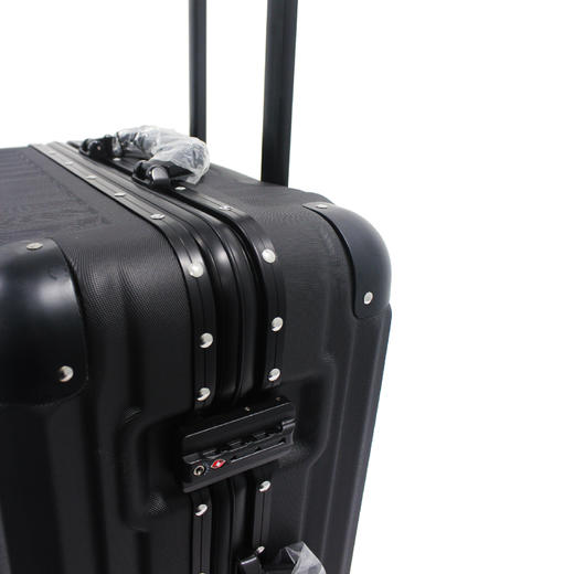 元旦特价福利品-黑色ABS铝框金属包角商务拉杆箱1818K 商品图2