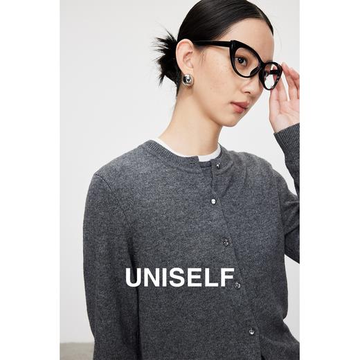 高级感羊毛羊绒针织衫女2023秋冬新款修身显瘦打底衫毛衣 商品图0