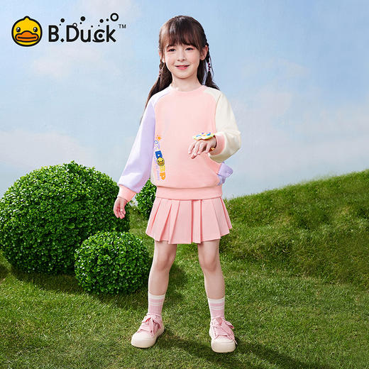 B.DUCK小黄鸭童装春秋圆领卫衣105-150 BF1508088 商品图3