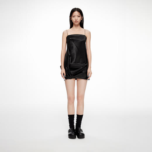 lost in echo2024春季新款设计师品牌手工立裁花苞迷你吊带连衣裙 商品图0