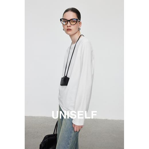 有机全棉柔软亲肤打底长袖T恤女2023秋冬新款经典百搭上衣 月销 3 商品图1