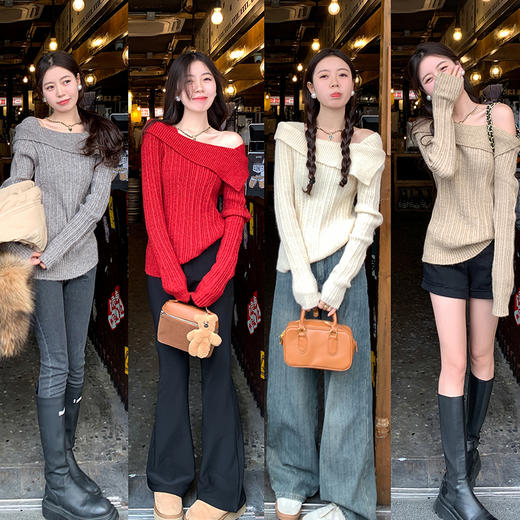 【129元任选2件】现货！【冬季纯欲风 】5色毛衣 商品图0