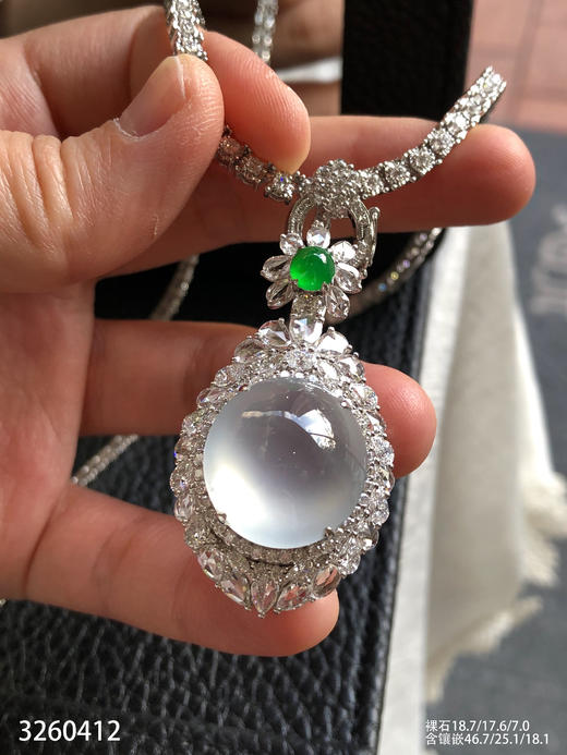 玻璃种蛋面吊坠【3260412】具体价格微信咨询 商品图8