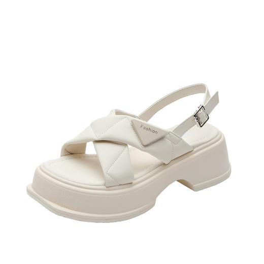 休闲凉鞋女夏季2023新款网红厚底松糕罗马鞋ins超火欧美大牌鞋子 商品图3