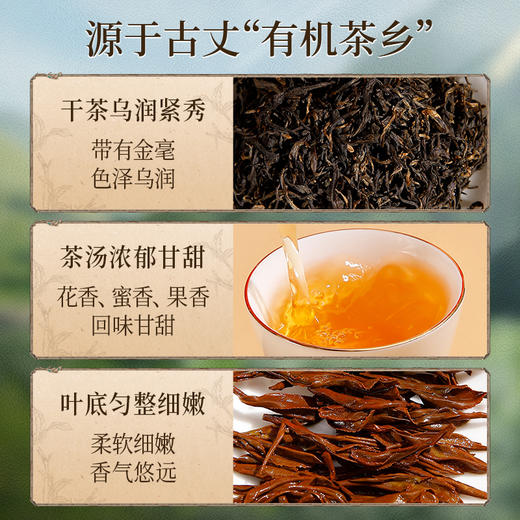 正山堂 古丈红一芽一叶礼盒装 特级正宗湖南骏眉红茶叶送礼长辈120g 商品图4