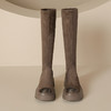 擦色短靴女小个子秋冬新款英伦风绒面过膝长靴子厚底弹力瘦瘦靴女 商品缩略图9
