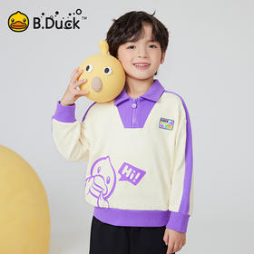 B.DUCK小黄鸭童装春秋翻领卫衣105-150 BF1508056