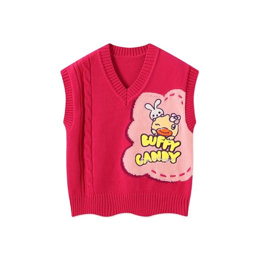 B.DUCK小黄鸭童装春秋背心针织衫毛衣105-150 FF1512080A 商品图4