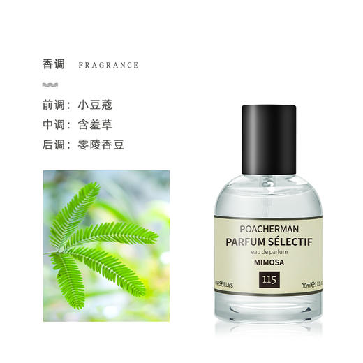 柏世曼含羞草味香水 清新香调感应草香小众香水学生 商品图2