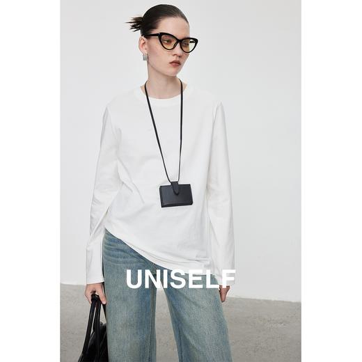 有机全棉柔软亲肤打底长袖T恤女2023秋冬新款经典百搭上衣 月销 3 商品图3