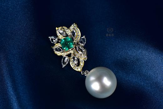 【绽放】祖母绿珍珠坠      ZZ12311009 商品图0