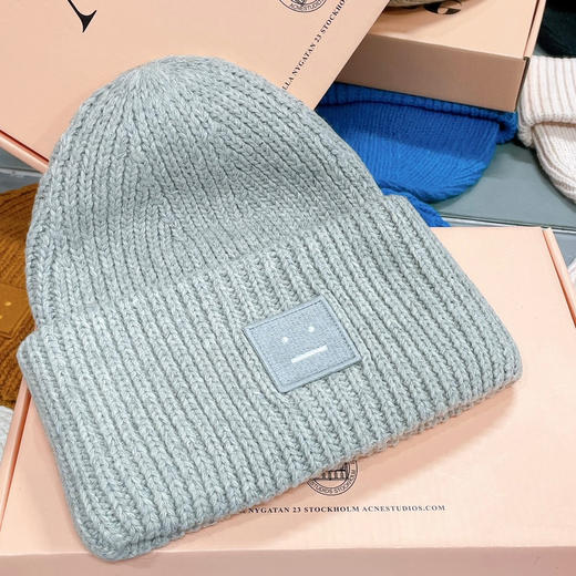 Acne原单帽子 粗针羊毛毛线帽子 男女通用 商品图1