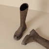 西部牛仔●复古过膝长筒靴小个子2023秋冬款厚底弹力瘦瘦靴长靴女 商品缩略图6