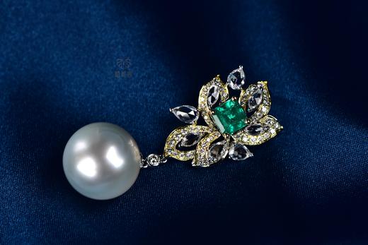 【绽放】祖母绿珍珠坠      ZZ12311009 商品图1