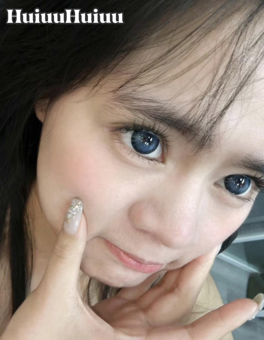 【店主实拍】墨蓝-14.5mm【大直径半年抛 0-800度 无525/575】 商品图2