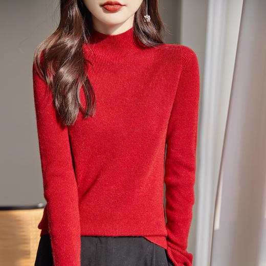 温暖百搭多款可选安迪绒绞花连帽开衫打底衫半身裙 商品图2