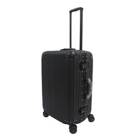 元旦特价福利品-黑色ABS铝框金属包角商务拉杆箱1818K