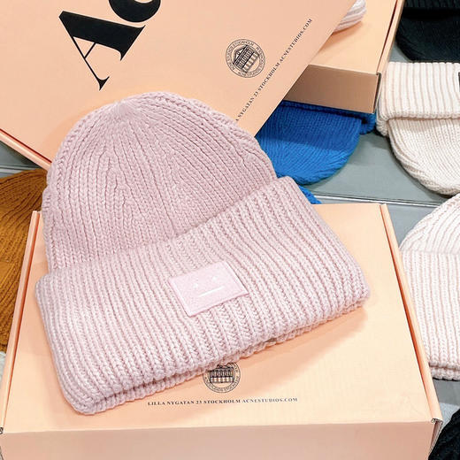 Acne原单帽子 粗针羊毛毛线帽子 男女通用 商品图2