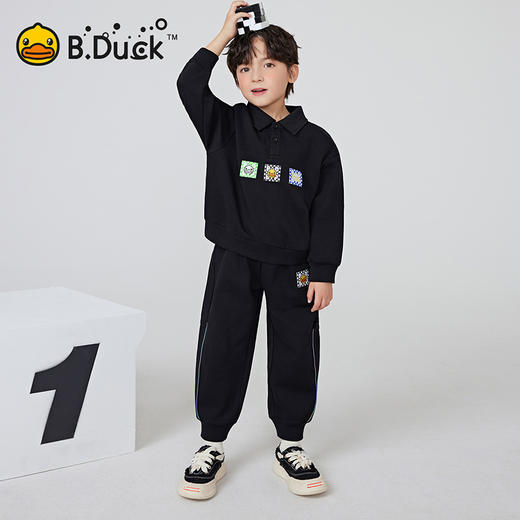 B.DUCK小黄鸭童装春秋长袖套装105-150 BF1581073 商品图3