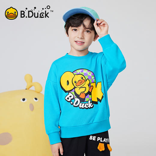 B.DUCK小黄鸭童装春秋圆领卫衣105-150 BF1508051 商品图2