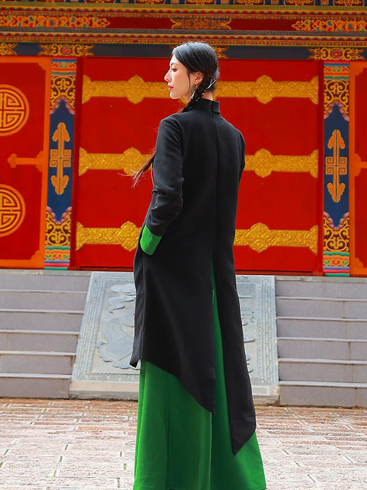 斜月青林不规则套头上衣 | 新中式设计 | 现货加急发 商品图3