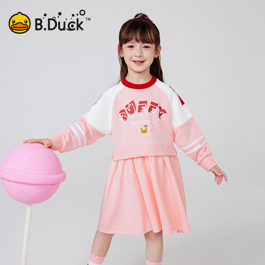 B.DUCK小黄鸭童装春秋针织连衣裙105-150 FF1580070 商品图0