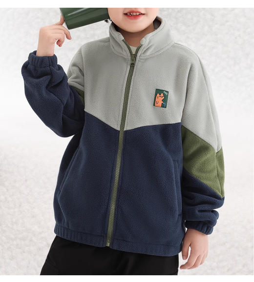 裁缝学苑TS21童装男童冬季摇粒绒外套纸样上衣儿童拉链开衫样板 商品图1