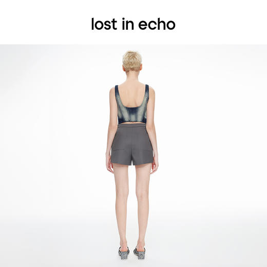 lost in echo2024春季新款设计师品牌背部镂空西装西装拉链短裤女 商品图4