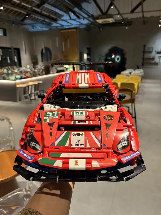 买年轻人第一辆法拉利吧！LE高家赛道法拉利488GTE积木入手一下！单手开法拉利将不再是梦想！！ 商品图4