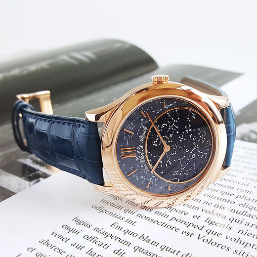 【95新正品】Van Cleef & Arpels梵克雅宝诗意复杂功能系列18k玫瑰金41mm日期显示月份显示星空图显示手动机械男款VCARF80700  090323LV06 商品图2