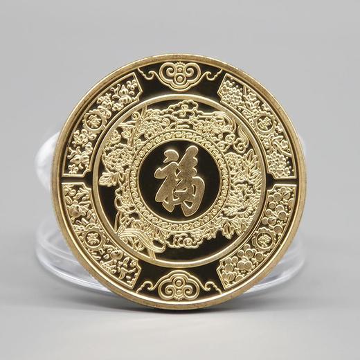 新款龙年生肖贺岁纪念章中国风金属纪念币活动会销随手小礼品摆件 商品图3