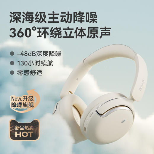 [屁侠推荐]SANAG塞那 头戴式蓝牙耳机D50Pro -48dB深度降噪  130H续航降噪无线耳机  商品图6