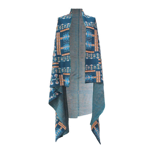 【伯妮斯茵】 163W222-绿色主题围巾--《呼吸枫丹白露自然情怀》 商品图1