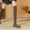 擦色复古过膝长筒靴小个子2023秋冬新款厚底瘦瘦靴弹力长靴女 商品缩略图8