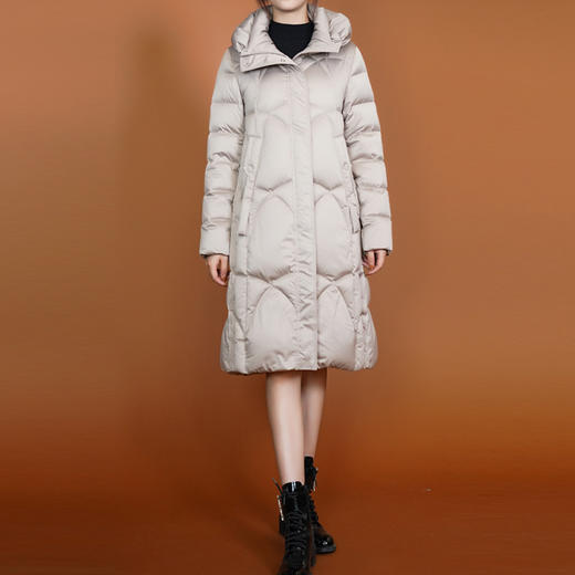 MH4Y158时尚潮流中长款连帽羽绒服 商品图0