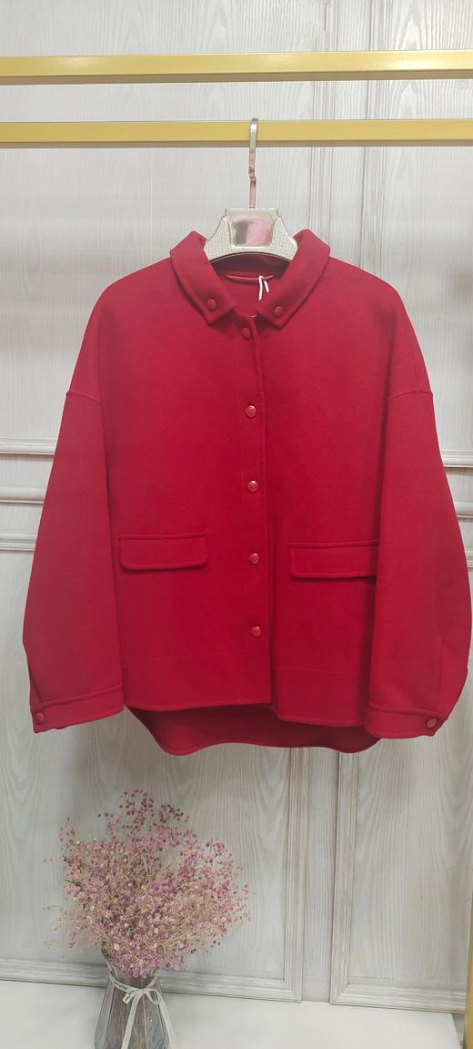 D6185         洋气气质减龄百搭短款双面羊绒大衣外套(特价不退换） 商品图7