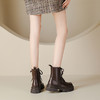 英伦风系带马丁靴短靴女2023秋冬新款平跟平底靴子女潮酷机车女生 商品缩略图3