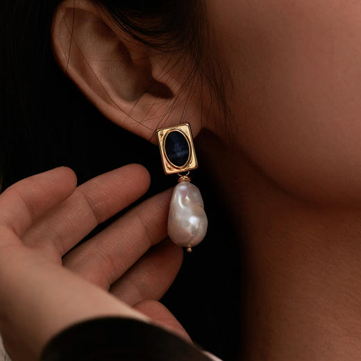 Manreya玛芮雅“海岸古堡”巴洛克珍珠耳环复古中古vintage新年礼物 商品图7