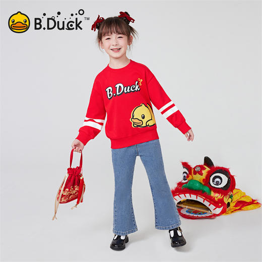 B.DUCK小黄鸭童装春秋牛仔长裤105-150 FF1556050 商品图3