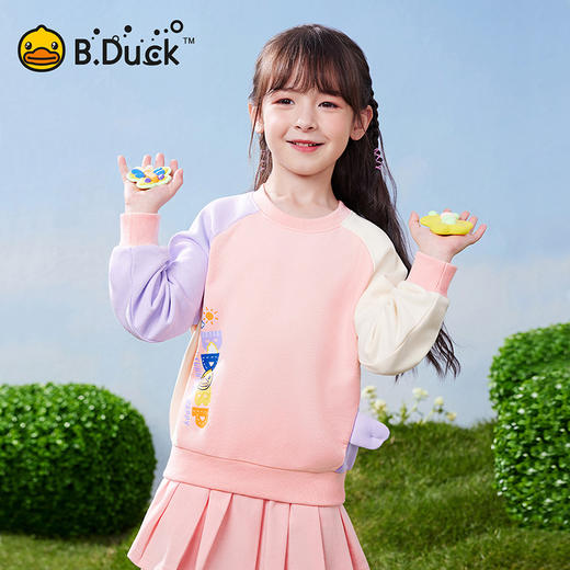B.DUCK小黄鸭童装春秋圆领卫衣105-150 BF1508088 商品图2