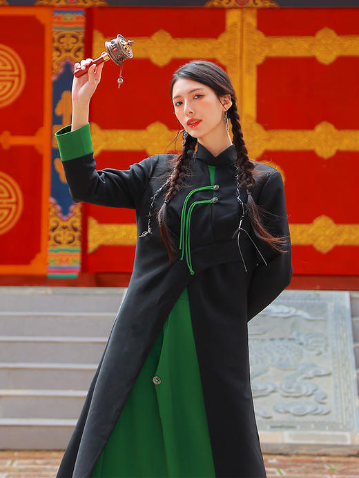 斜月青林不规则套头上衣 | 新中式设计 | 现货加急发 商品图1